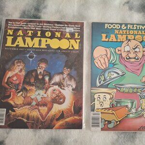 December 1978 and 1982 National Lampoon, Food & Festivity and E.T – EX